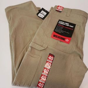Wolverine Fleece lined hammer loop pants